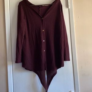 Maroon Cardigan